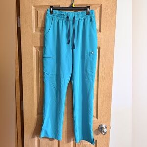 Teal Straight leg women's figs size medium